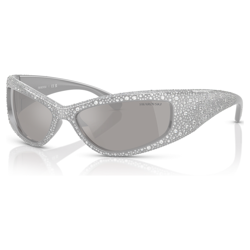 swarovski sunglasses  sk6027  silver tone