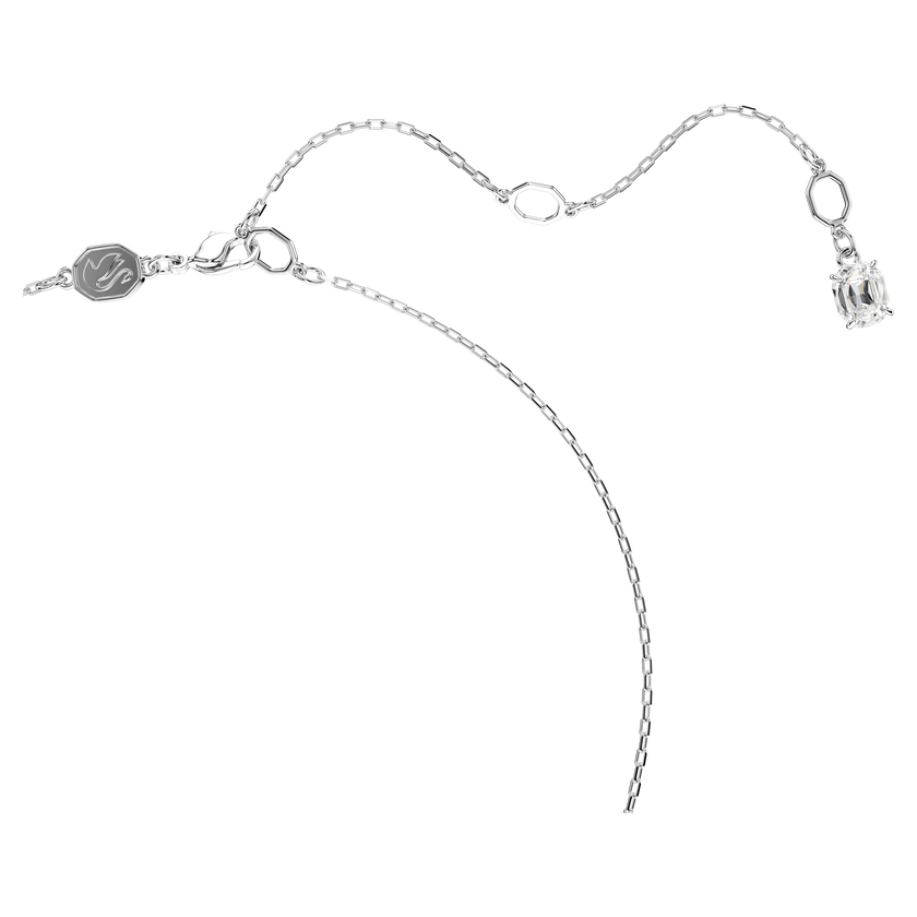 swarovski swan pendant  swan  black  rhodium plated