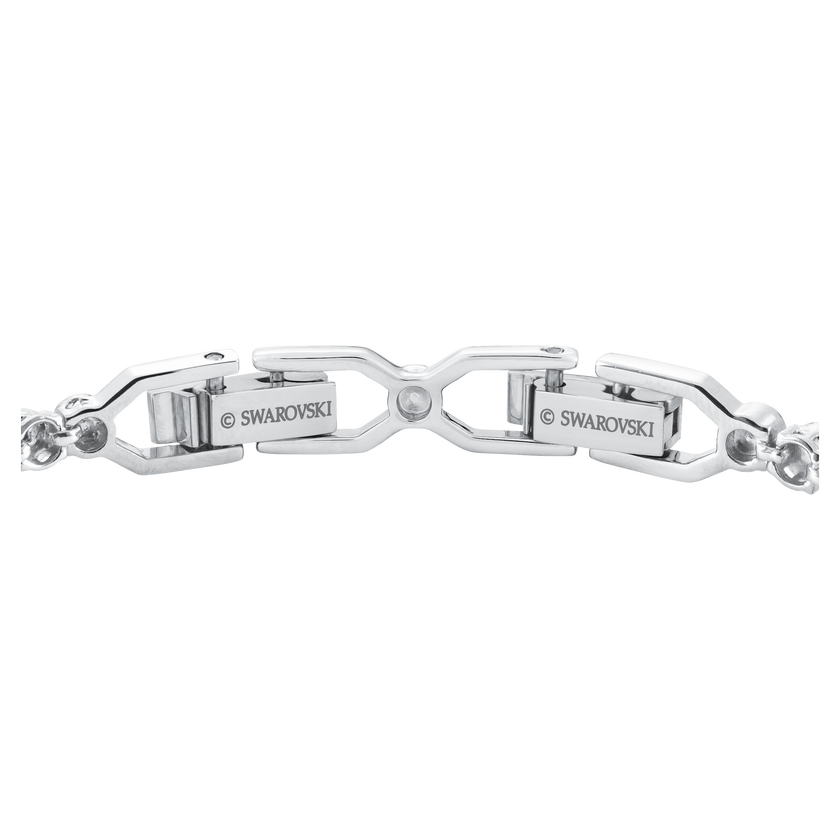 swarovski imber emily tennis bracelet  round cut  white  rhodium plated