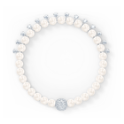 swarovski treasure pearl bracelet white rhodium plated