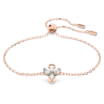 swarovski magic bracelet  angel  white  18k rose gold finish