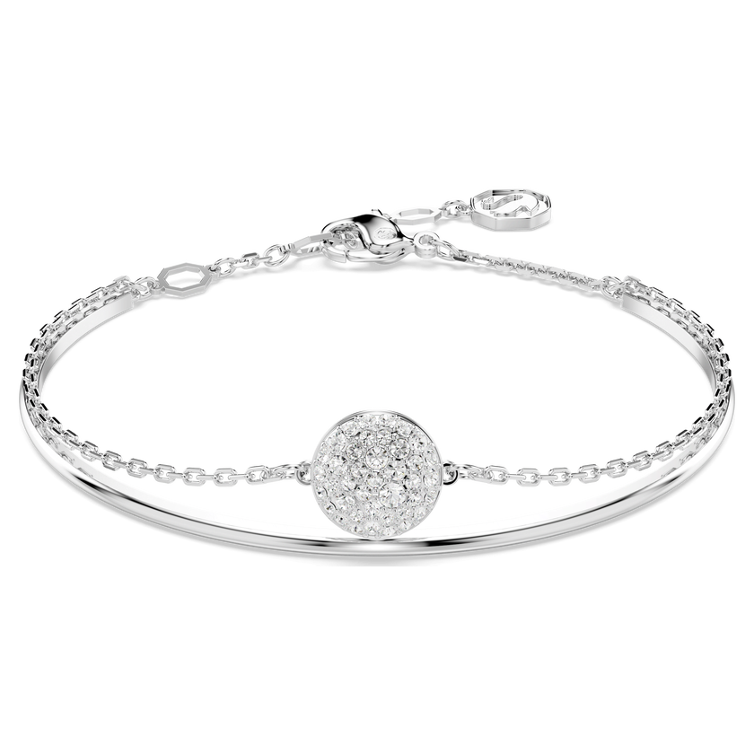 swarovski sublima bangle  white  rhodium plated
