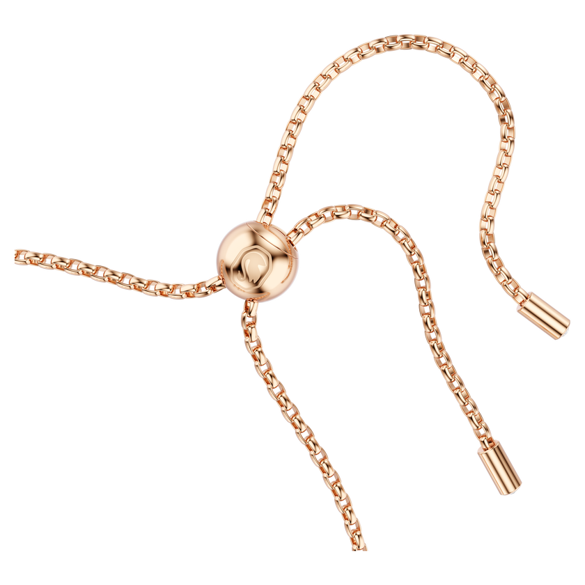swarovski constella bracelet  crystal pearl  round cut  white  rose gold tone plated