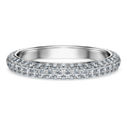 swarovski eternity band ring  laboratory grown diamonds 0 75 ct tw  18k white gold