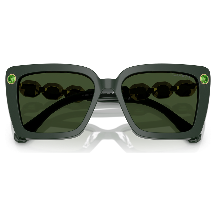 swarovski sunglasses  square shape  sk6032  green