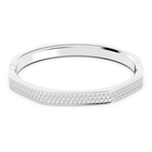 swarovski dextera bangle  octagon shape  white  rhodium plated