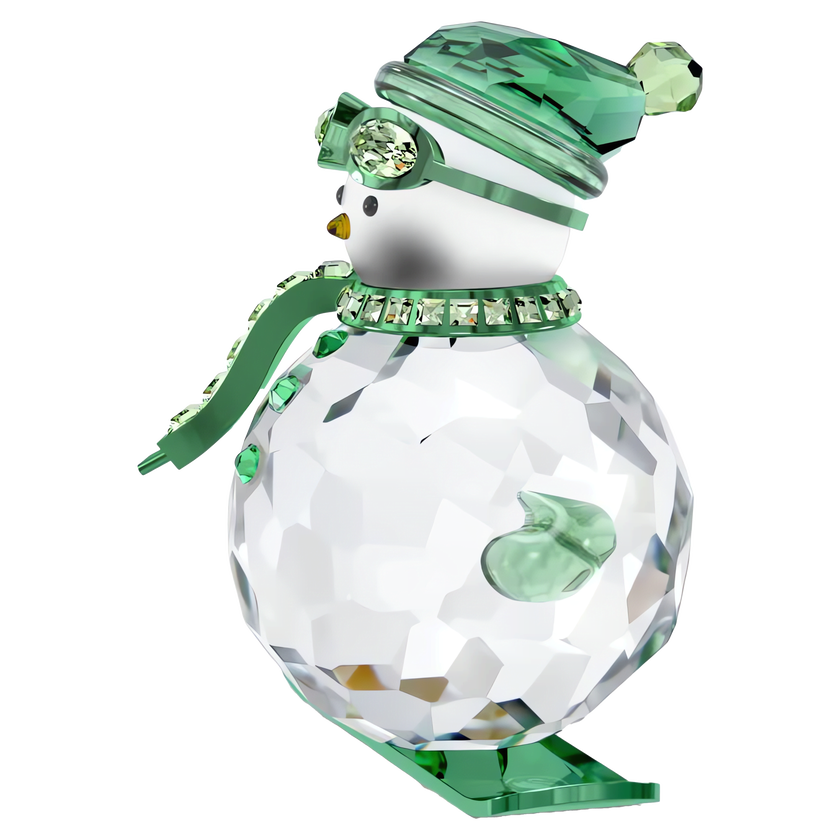 swarovski holiday cheers dulcis snowman  green