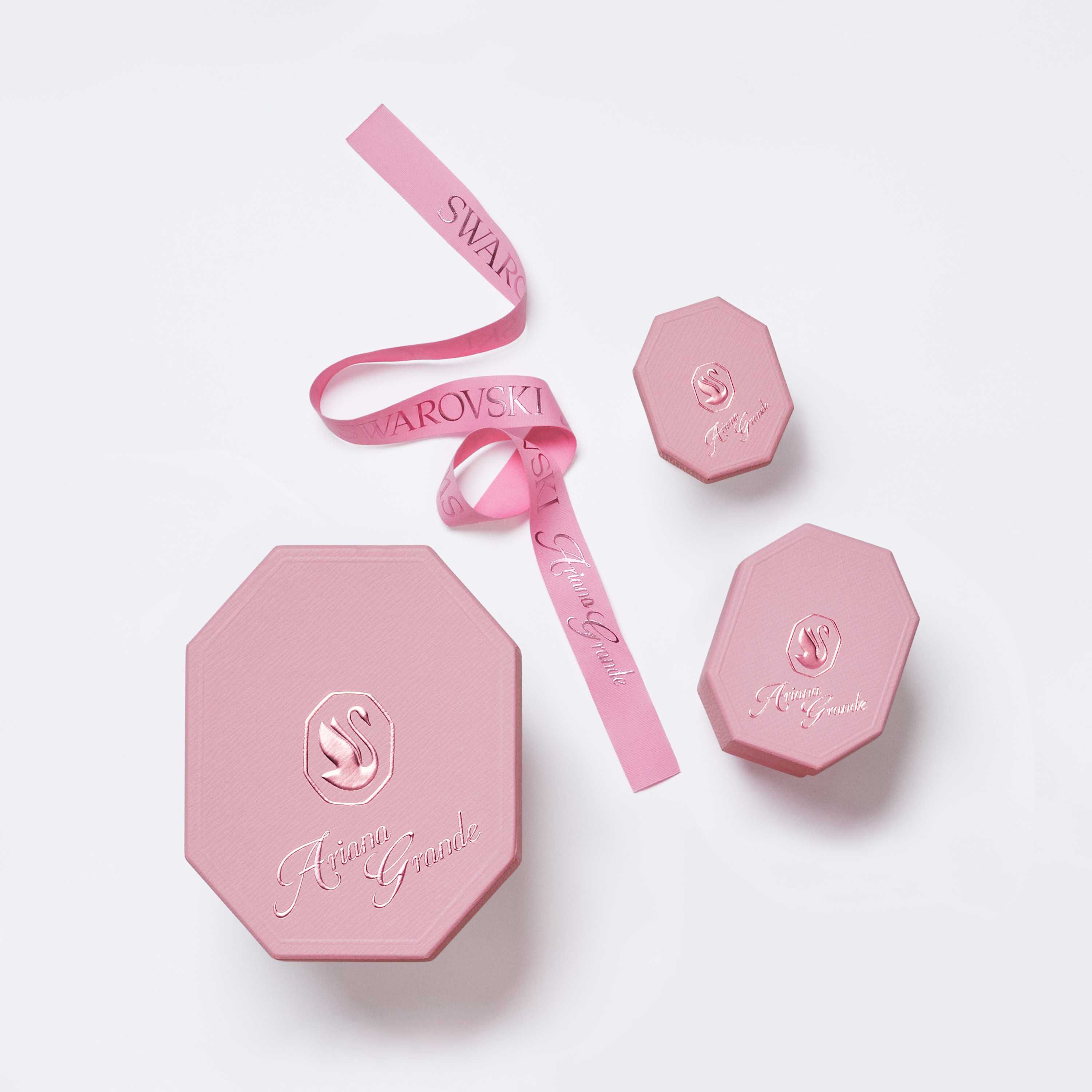 ariana grande x swarovski bangle  crystal pearl  baguette cut  white  rhodium plated