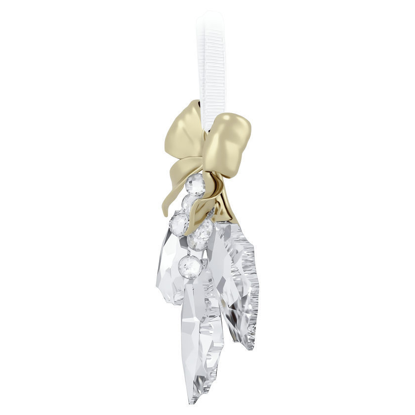 swarovski holiday magic holly leaves ornament