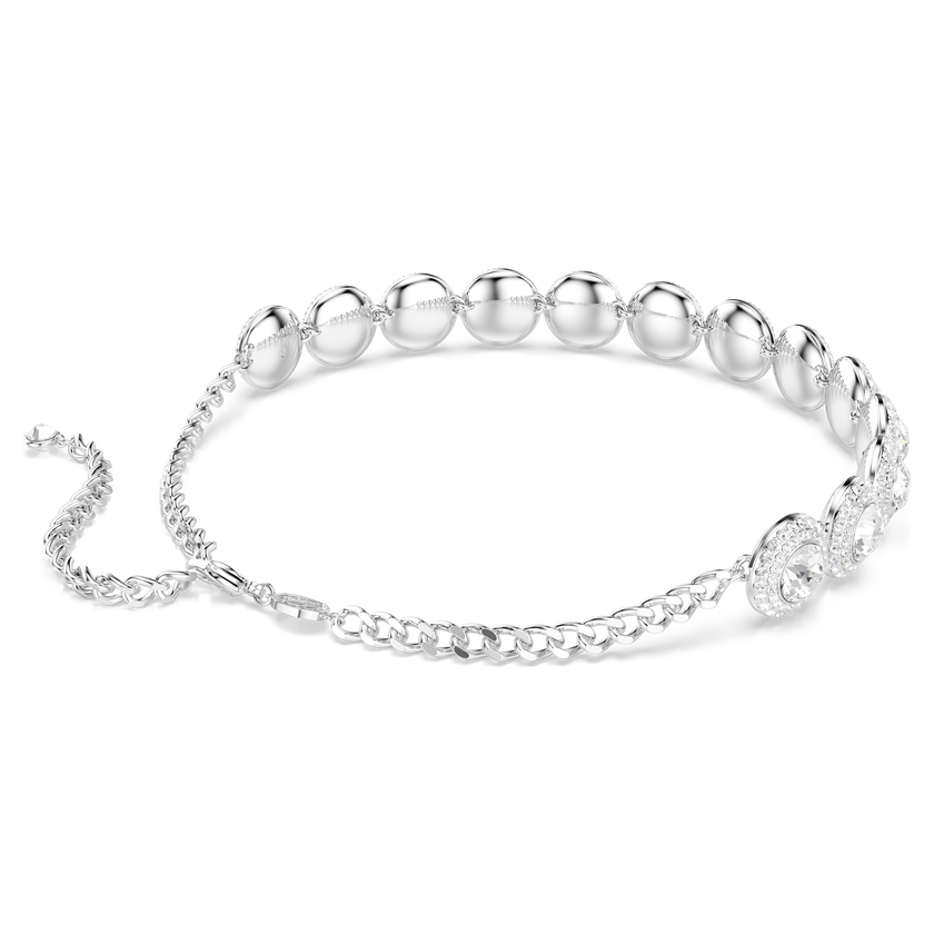 swarovski una angelic choker  white  rhodium plated