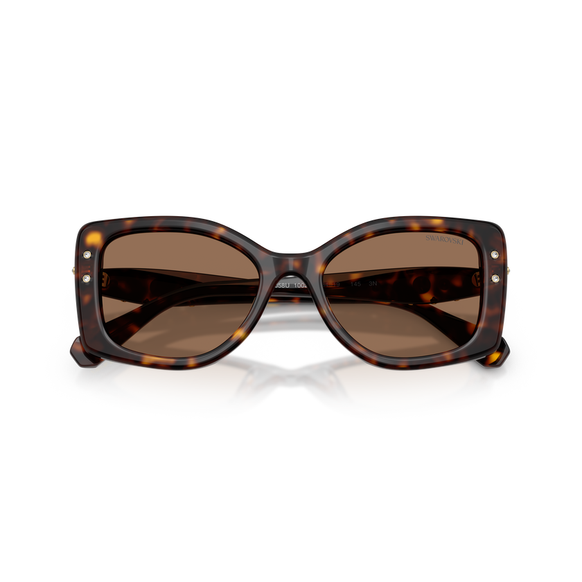swarovski sunglasses  pillow shape  sk6058u  brown