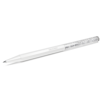 swarovski crystalline ballpoint pen octagon shape white white lacquered