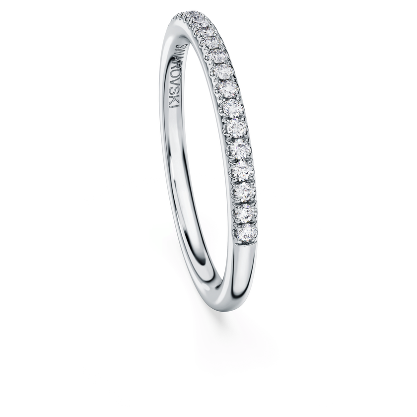 swarovski eternity band ring  laboratory grown diamonds 0 2 ct tw  18k white gold