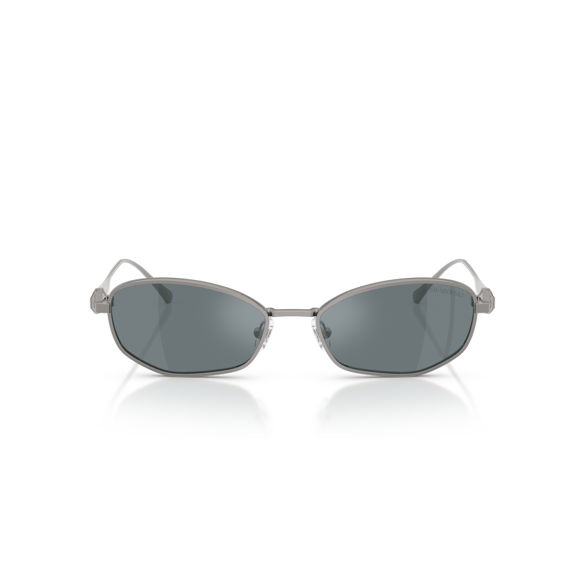 swarovski sunglasses  pillow shape  sk7042  silver tone