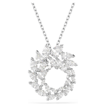 swarovski mesmera pendant  marquise cut  white  rhodium plated