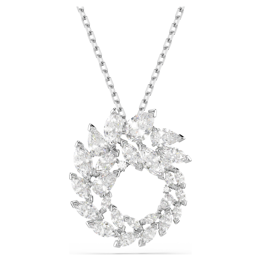 swarovski mesmera pendant  marquise cut  white  rhodium plated