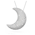 swarovski sublima pendant moon white rhodium plated