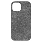 swarovski high smartphone case iphone 15 silver tone