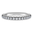 swarovski eternity band ring  lab grown diamonds 0 4 ct tw  round shape  18k white gold