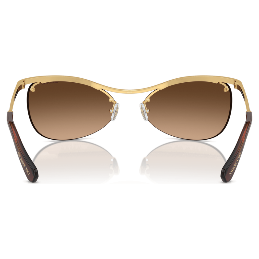 swarovski sunglasses  oval shape  sk7018 ov  brown