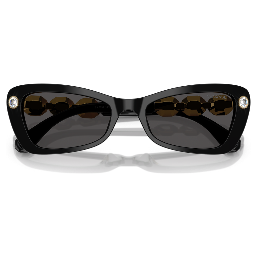 swarovski sunglasses  rectangular shape  sk6033  black