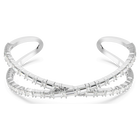 swarovski hyperbola cuff  infinity  white  rhodium plated