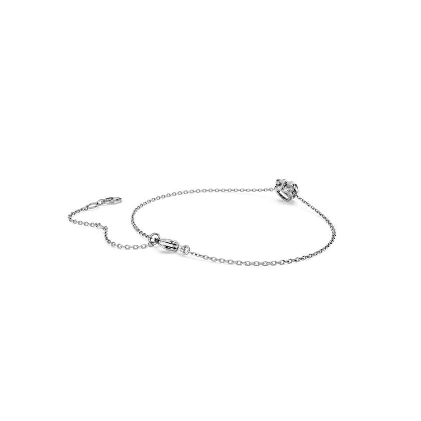 swarovski eternity bracelet  lab grown diamonds 0 5 ct tw  heart shape  sterling silver