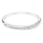 swarovski classica bangle  round cut  white  sterling silver
