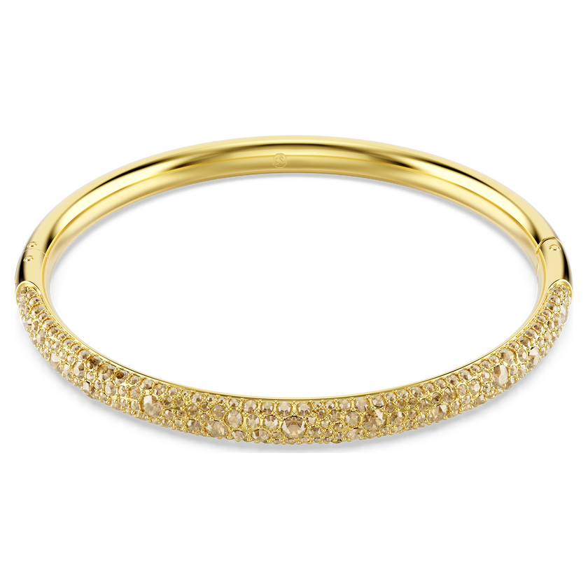 swarovski sublima bangle  snow pav   white  gold tone plated