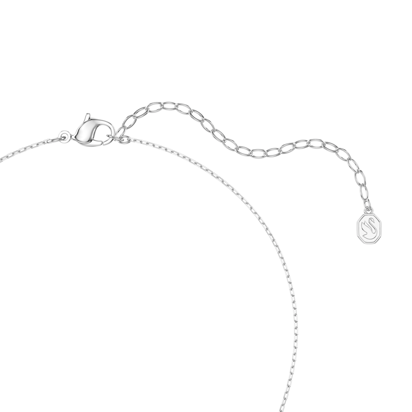 swarovski diapason pendant  mixed cuts  white  rhodium plated