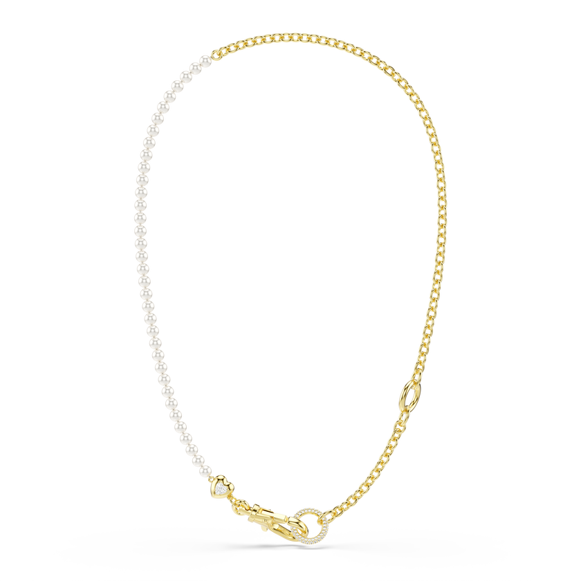 swarovski idyllia necklace  crystal pearl  white  gold tone plated