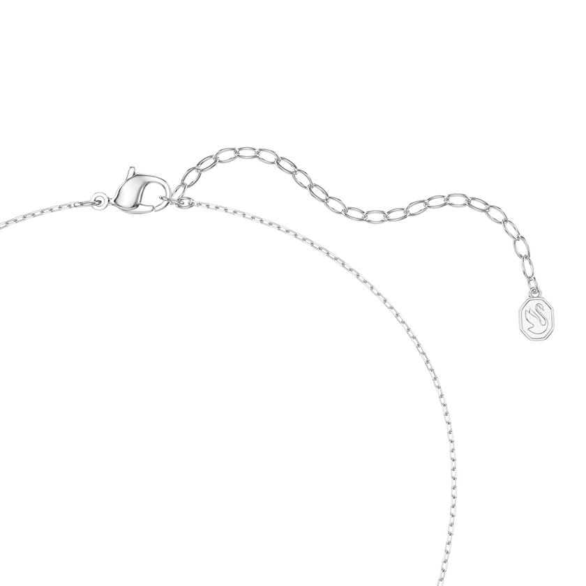 swarovski diapason necklace  mixed cuts  white  rhodium plated