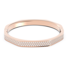 swarovski dextera bangle octagon shape white rose gold tone plated