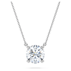 swarovski eternity pendant  laboratory grown diamonds 2 ct tw  18k white gold
