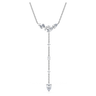 swarovski galaxy y necklace  lab grown diamonds  0 7 ct tw  mixed shapes  sterling silver
