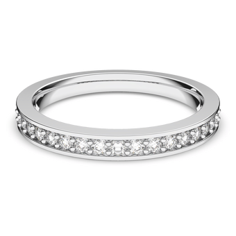 swarovski matrix ring white rhodium plated