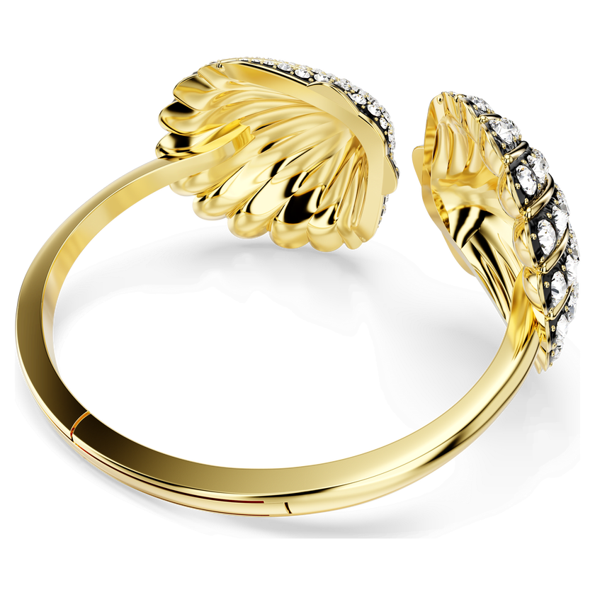 swarovski idyllia bangle  shell  white  gold tone plated