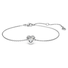 swarovski eternity bracelet  lab grown diamonds 0 5 ct tw  heart shape  sterling silver