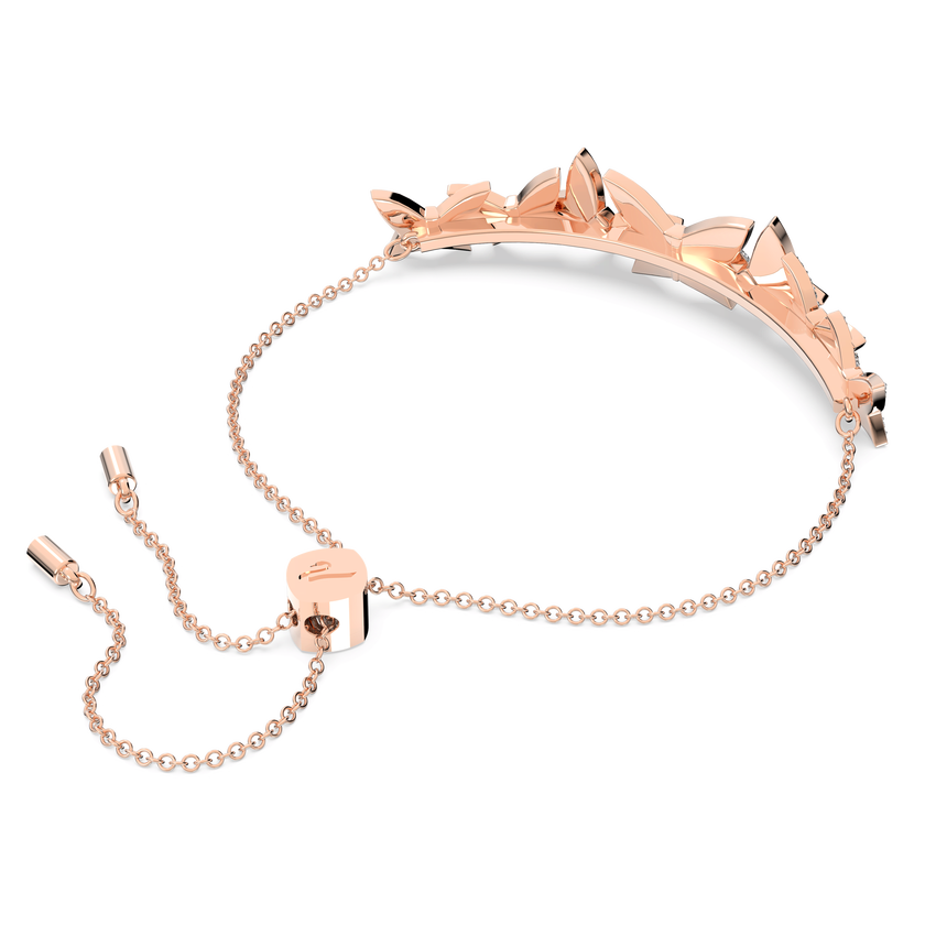 swarovski idyllia lilia bracelet  butterfly  white  18k rose gold finish