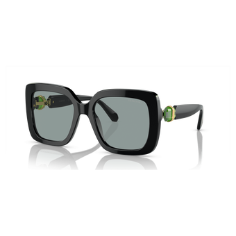 swarovski sunglasses  oversized  square shape  sk6001  black