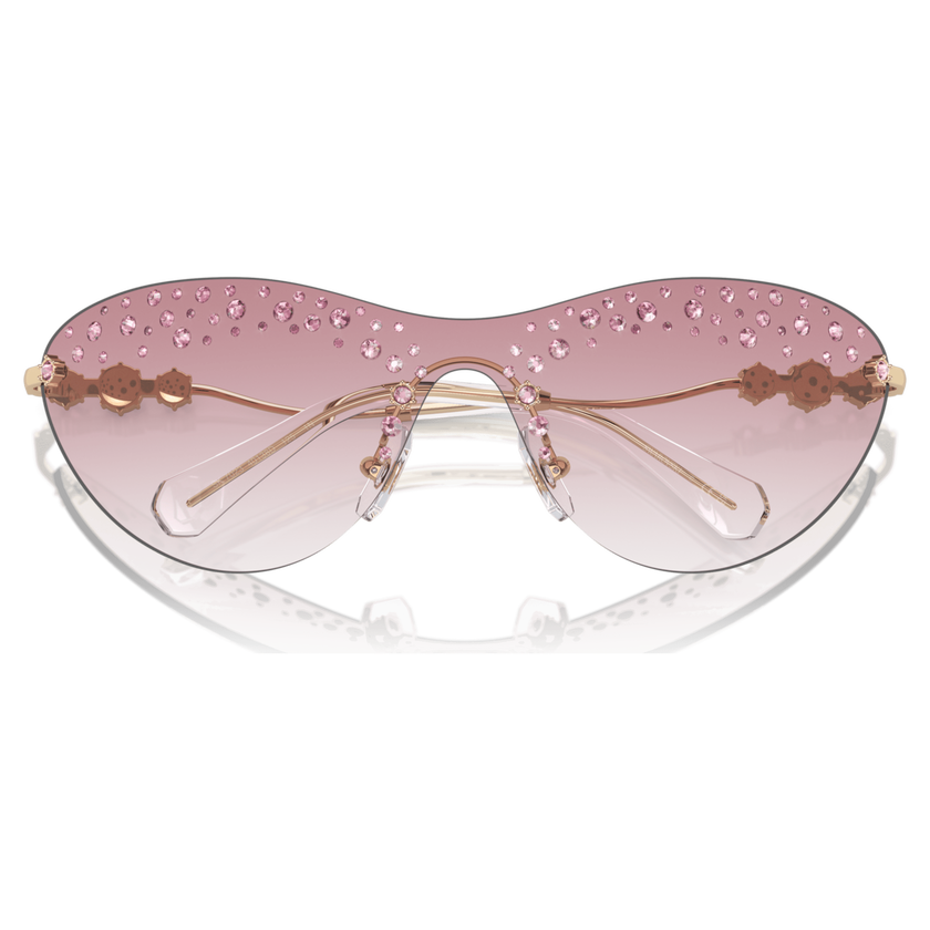 swarovski sunglasses  mask  pink