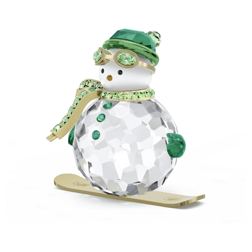 swarovski holiday cheers dulcis snowman  green