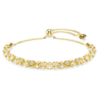 swarovski dextera bracelet  round cut  white  gold tone finish