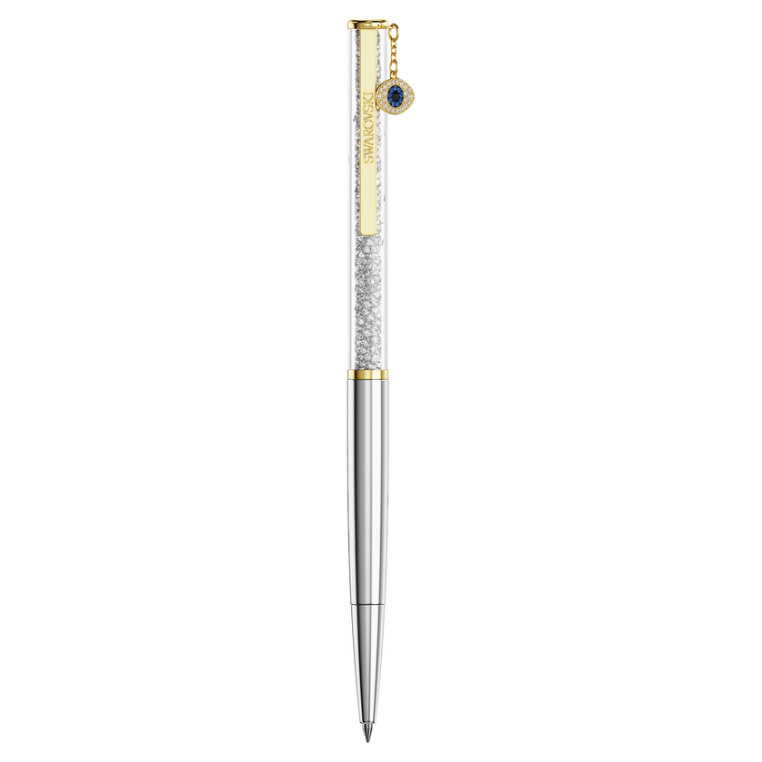 swarovski crystalline silk ballpoint pen  evil eye  gold tone  mixed metal finish