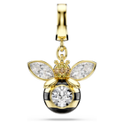 swarovski idyllia charm  mixed cuts  bee  multicolored  gold tone plated
