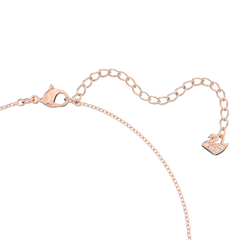 Buy Swarovski Lilia Y necklace, Butterfly, White, Rosegold tone plated