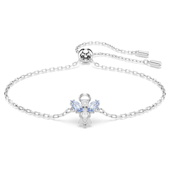 swarovski magic bracelet  angel  blue  rhodium plated