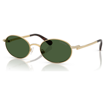 swarovski sunglasses  round shape  green
