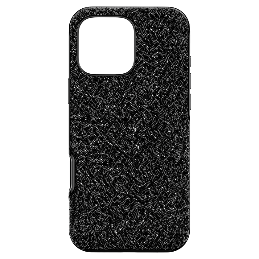 swarovski high smartphone case  iphone  16 pro max  black