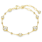 swarovski imber bracelet round cut white gold tone plated